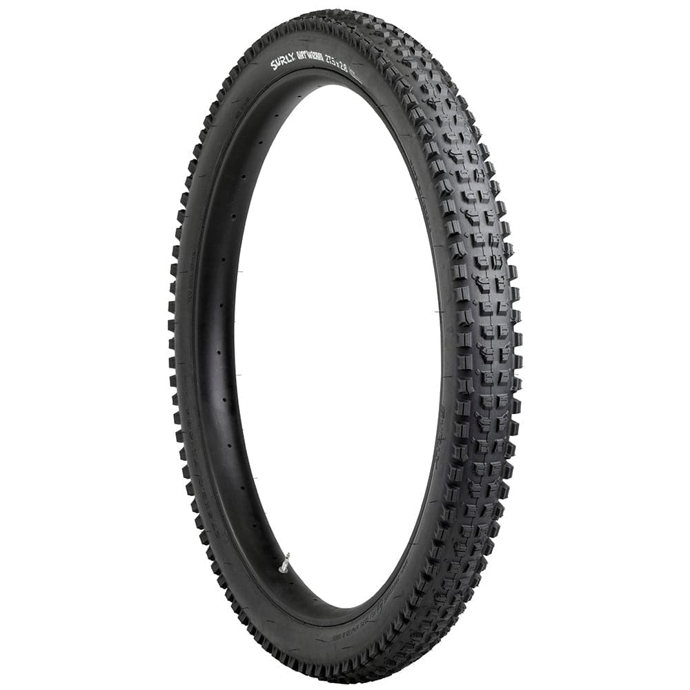 Surly Dirt Wizard 27.5x2.8 MTB tubeless off-road tire with knobby tread for mountain biking and rugged trails.