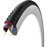 Vittoria Terreno T30 700x35c cyclocross folding gravel bike tyre with fine loose tread for off-road riding.