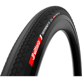 Vittoria Terreno T10 Hardpack Gravel Sport rigid 700c black tire with textured tread for gravel riding.