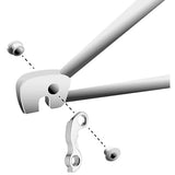 Durable M Part gear hanger for Bergamont bikes, replacement component with metal construction, shown attached to bike frame.