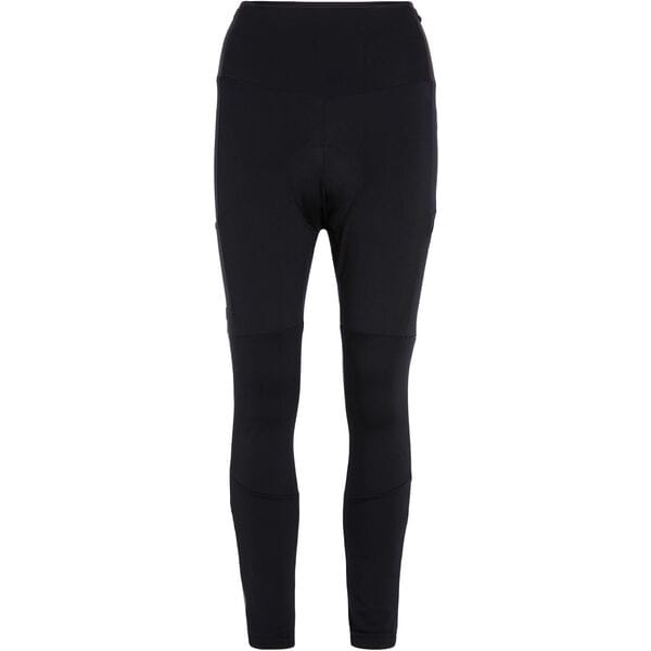 Madison Roam women's DWR cargo cycling tights with reflective details, long length, and stretch fabric for outdoor biking.