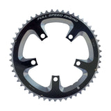FSA Super Road 2x11 Speed Chainring in black with 52T and 110mm bolt circle for Shimano and Campagnolo components.