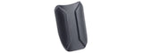 Trek 2017 Knock Block Headtube Armor in black, bike frame protection component, designed to shield the headtube from impact.