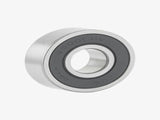 Silver Bontrager 6000 LLH replacement hub bearing for Bontrager bike hubs, shown in close-up view.