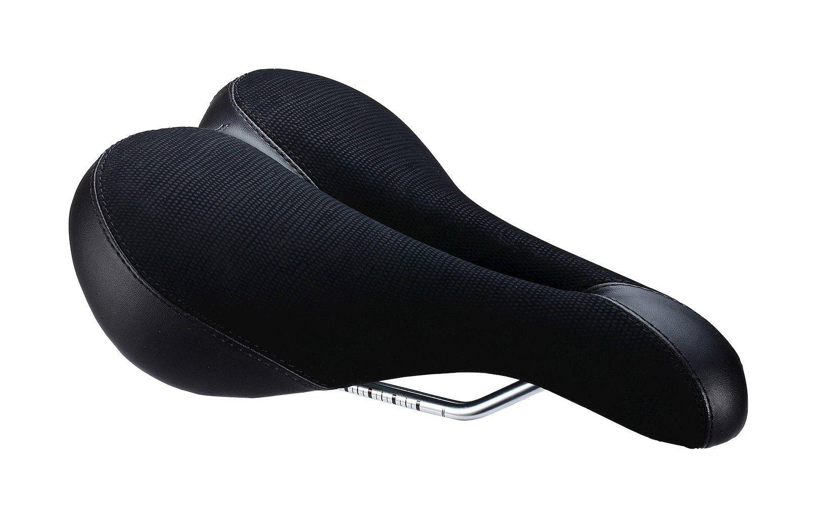 BBB BSD-13 Women's saddle with multi-density foam, anatomic hole, and ComfortLite geometry, designed for cycling comfort.