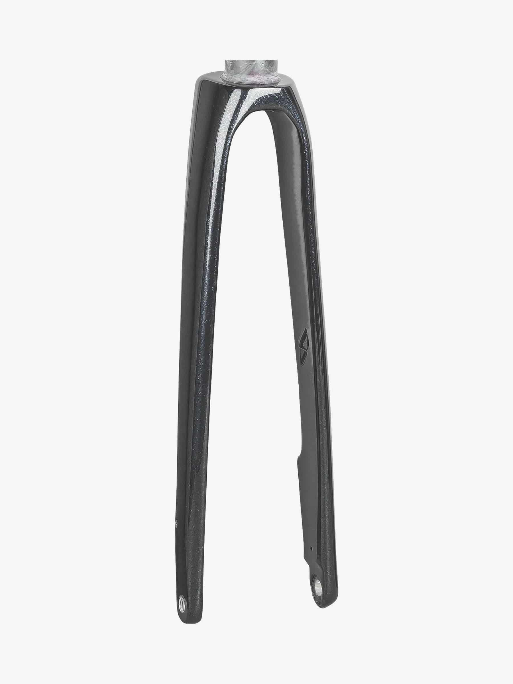 Trek Domane SL 4 700C road bike forks, lightweight components with precise steering and durable construction for performance cycling.