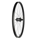 Race Face Turbine 30mm mountain bike wheels featuring Anvil Edge technology, showing sleek black rims and spokes.