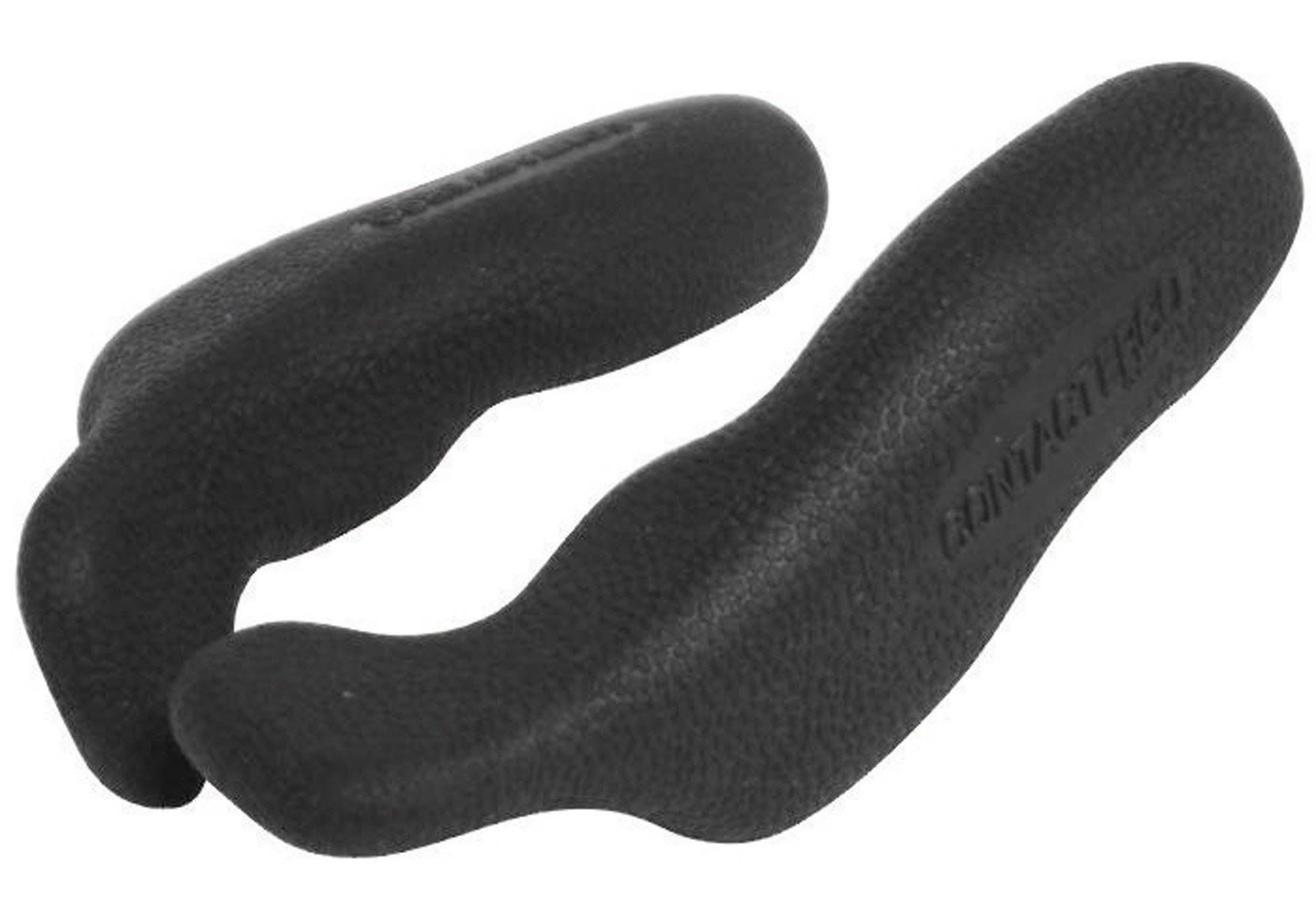 Giant Contact Ergo bar end grips with ergonomic design for comfortable bike riding, attached to bicycle handlebars.