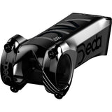 Deda Vinci DCR stem with integrated cable routing for 1 1/8" and 1 1/4" steerers, black component on a bicycle handlebar