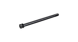 Black Trek ABP DH rear thru axle bolt for bike rear wheel suspension upgrade, component for secure wheel attachment.