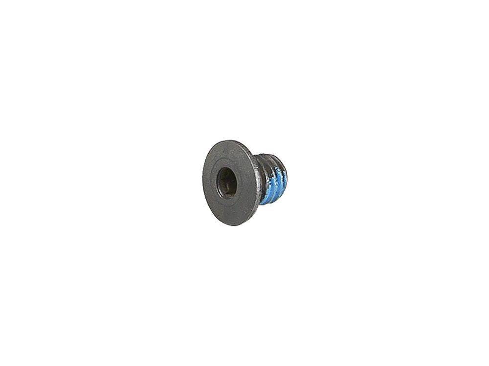 Black Bontrager Line Elite dropper seatpost cartridge mounting bolt for Trek bikes, shown with threaded metal component.