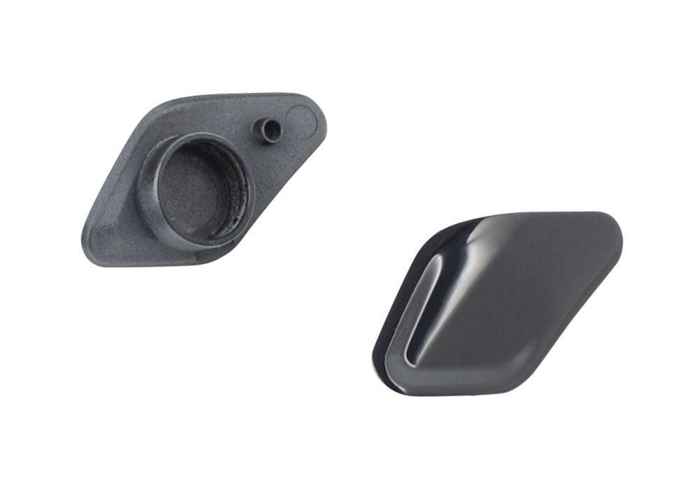 Trek Domane SL IsoSpeed rear cover in black, seat tube frame protection component for enhanced bike durability.