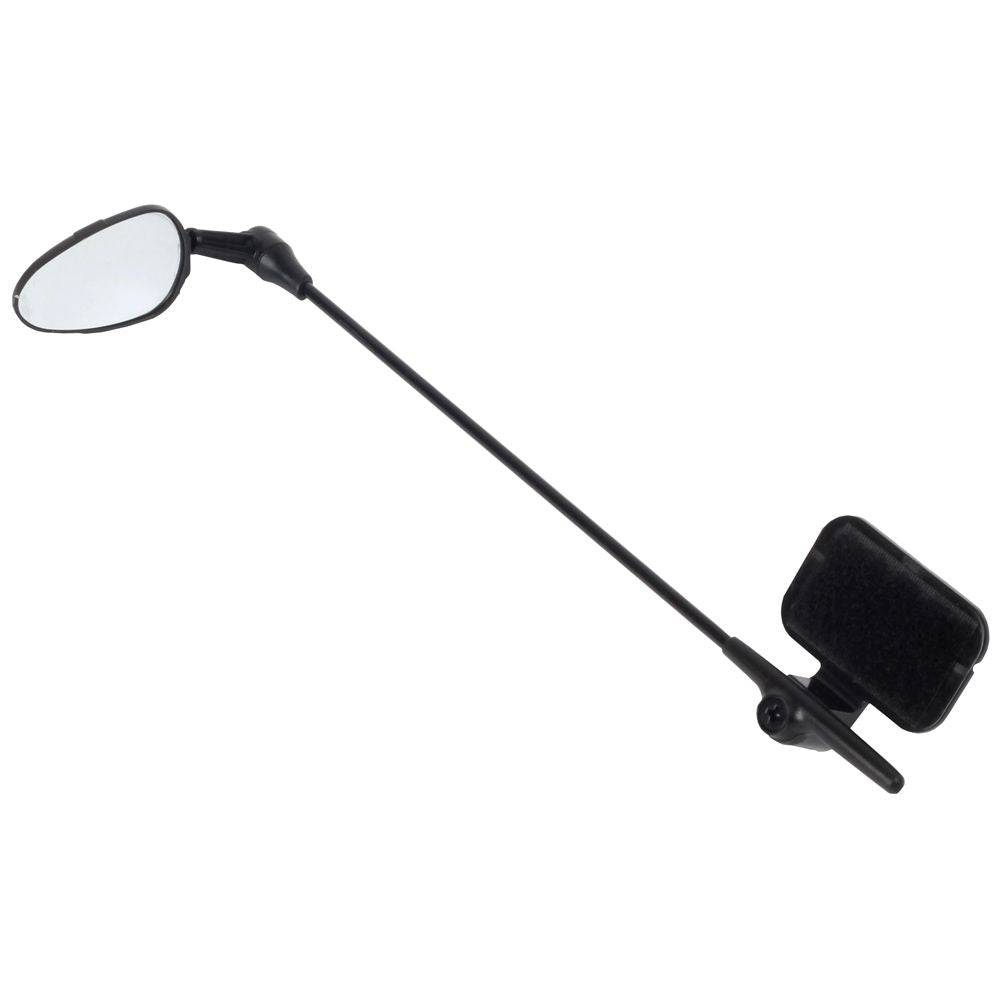 Zefal Z Eye helmet mirror with adjustable angles and universal velcro mount for bike safety and visibility.
