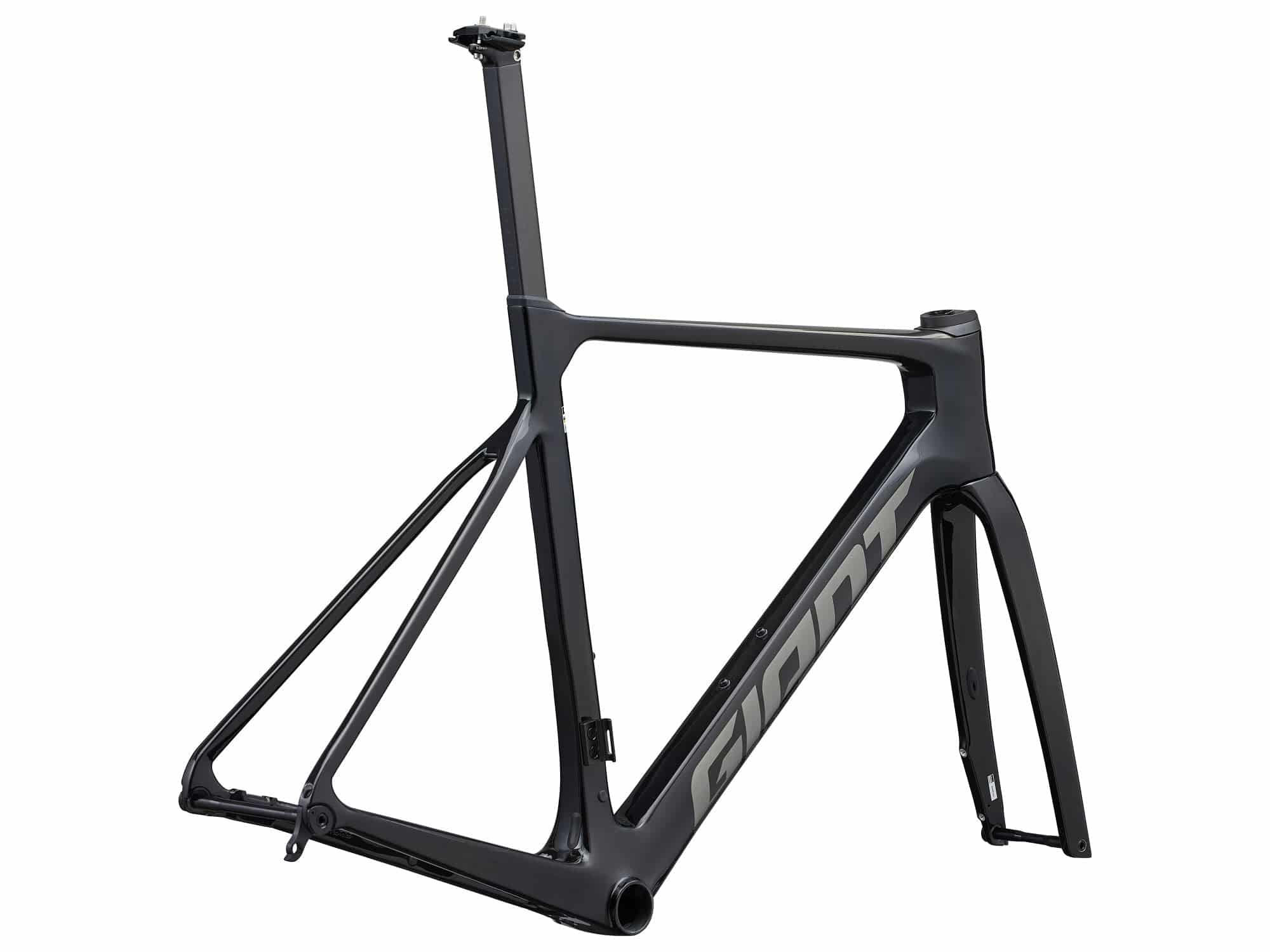 Giant Propel Advanced Pro-FF road bike frameset with aerodynamic design and disc brake compatibility, shown from side view.