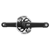 Sram Crankset Powermeter Xx Eagle Spindle Q174 55Mm Chainline Dub Mtb Wide Black 2-Guards 32T T-Type (Bb Not Included) 2023