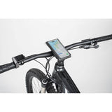 Topeak waterproof phone drybag with QuickClick® mount holding smartphone up to 6.9 inches, designed for outdoor accessories.