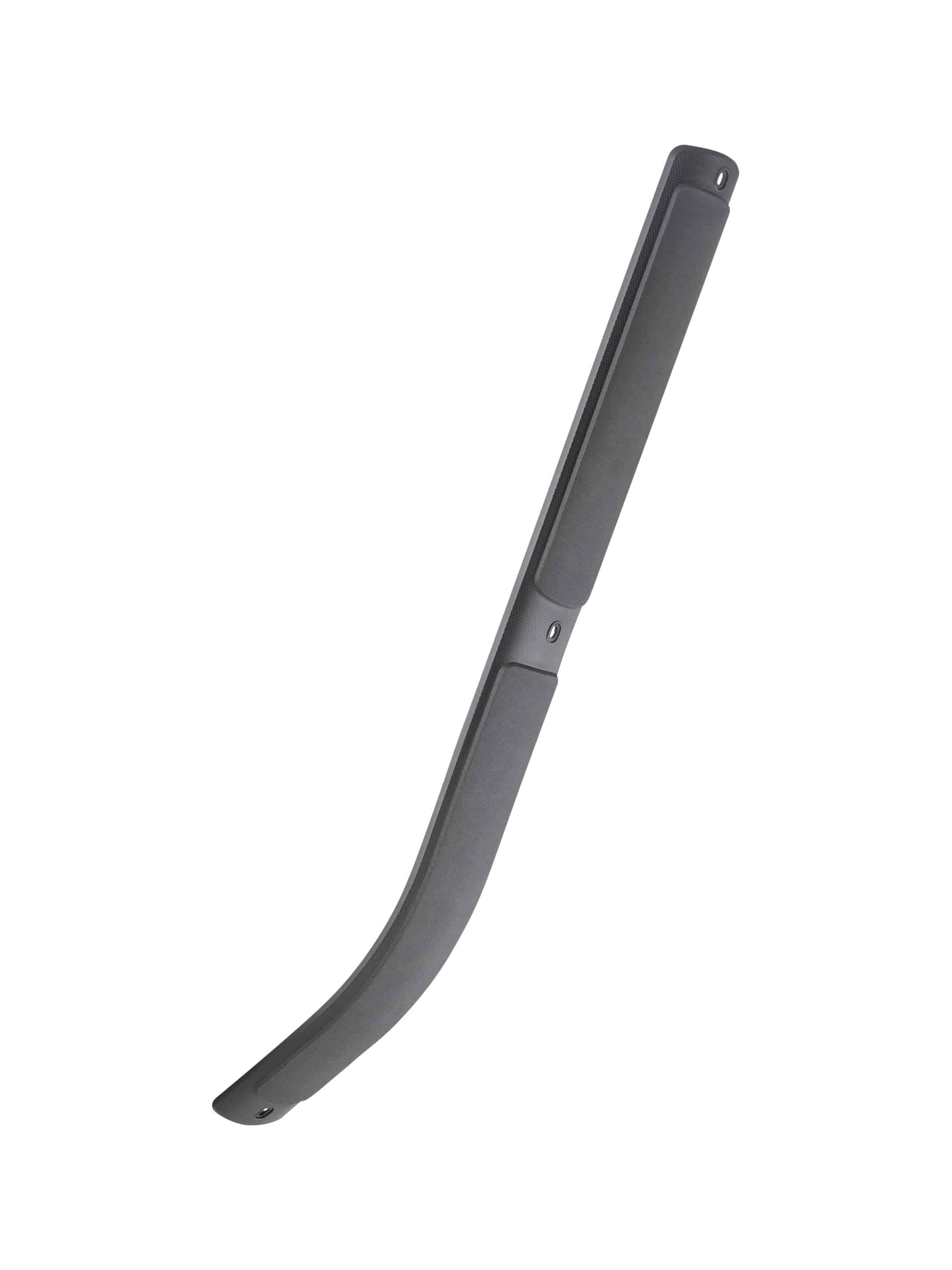 Black Trek Session 29 downtube armor protecting the bike frame, designed for durability and impact resistance.