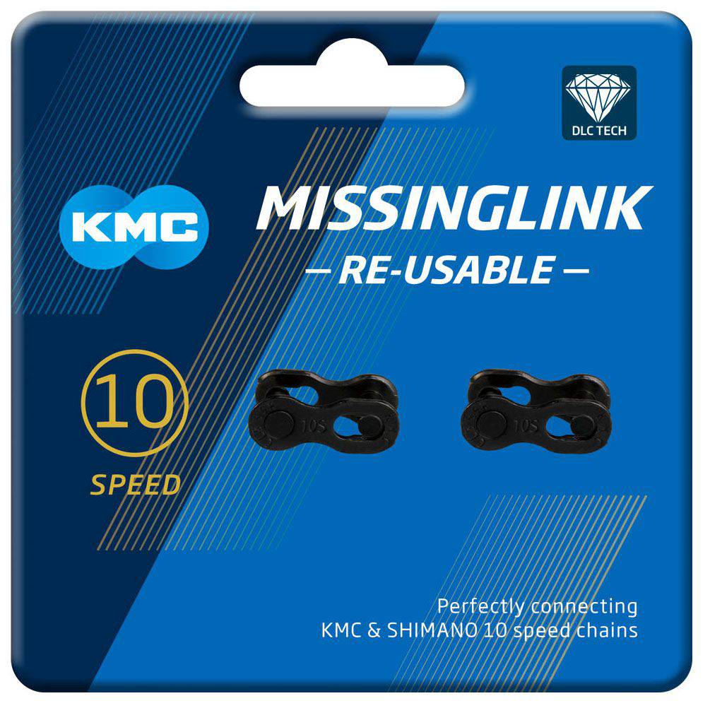 Kmc Missinglink 10R Dlc Black 2Pr (Re-Useable) Spares & Accessories | Swinnerton Cycles