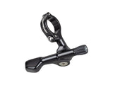 Bontrager Line Dropper under-bar seatpost lever in black for 1x drivetrain bikes, showing the compact component and lever mechanism.
