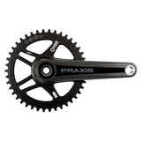 Praxis Works carbon crank boots spare for Zayante, Lyft, Bosch, and Yamaha mountain bike cranks on a clean background.