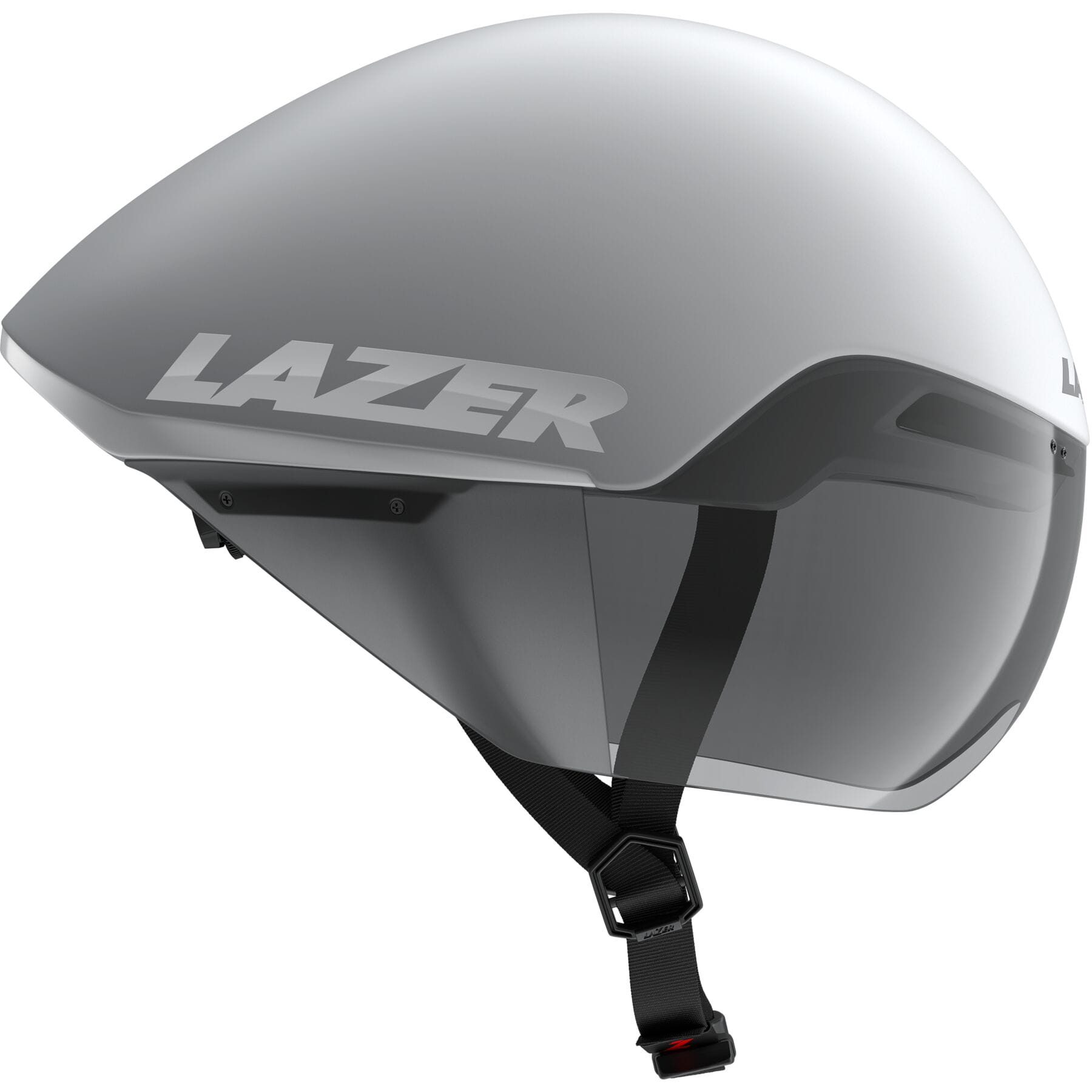 Lazer Victor KinetiCore aerodynamic cycling helmet with panoramic visor, lightweight design, and secure fit for cyclists.