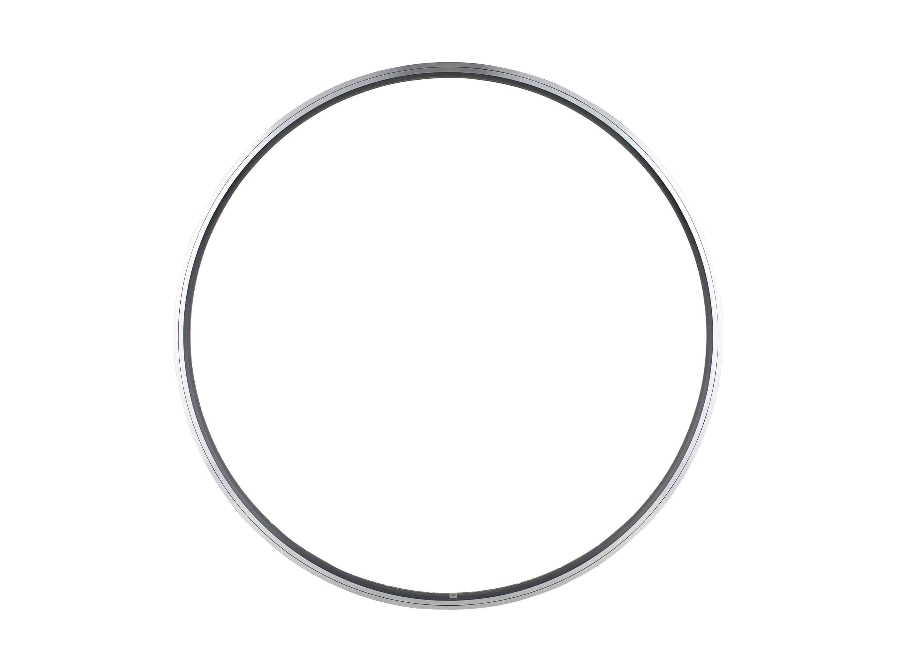 Bontrager Connection 700C road bike rim with 36H silver finish and Presta valve compatibility, suitable for lightweight cycling components.