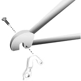 M Part gear hanger for bicycle frame protection, shown attached to a bike frame, designed for replacement and component support.