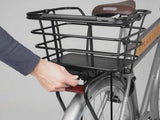 AtranVelo AVS PREMIUM UNI adapter for secure attachment of bike bags and baskets to bicycles.