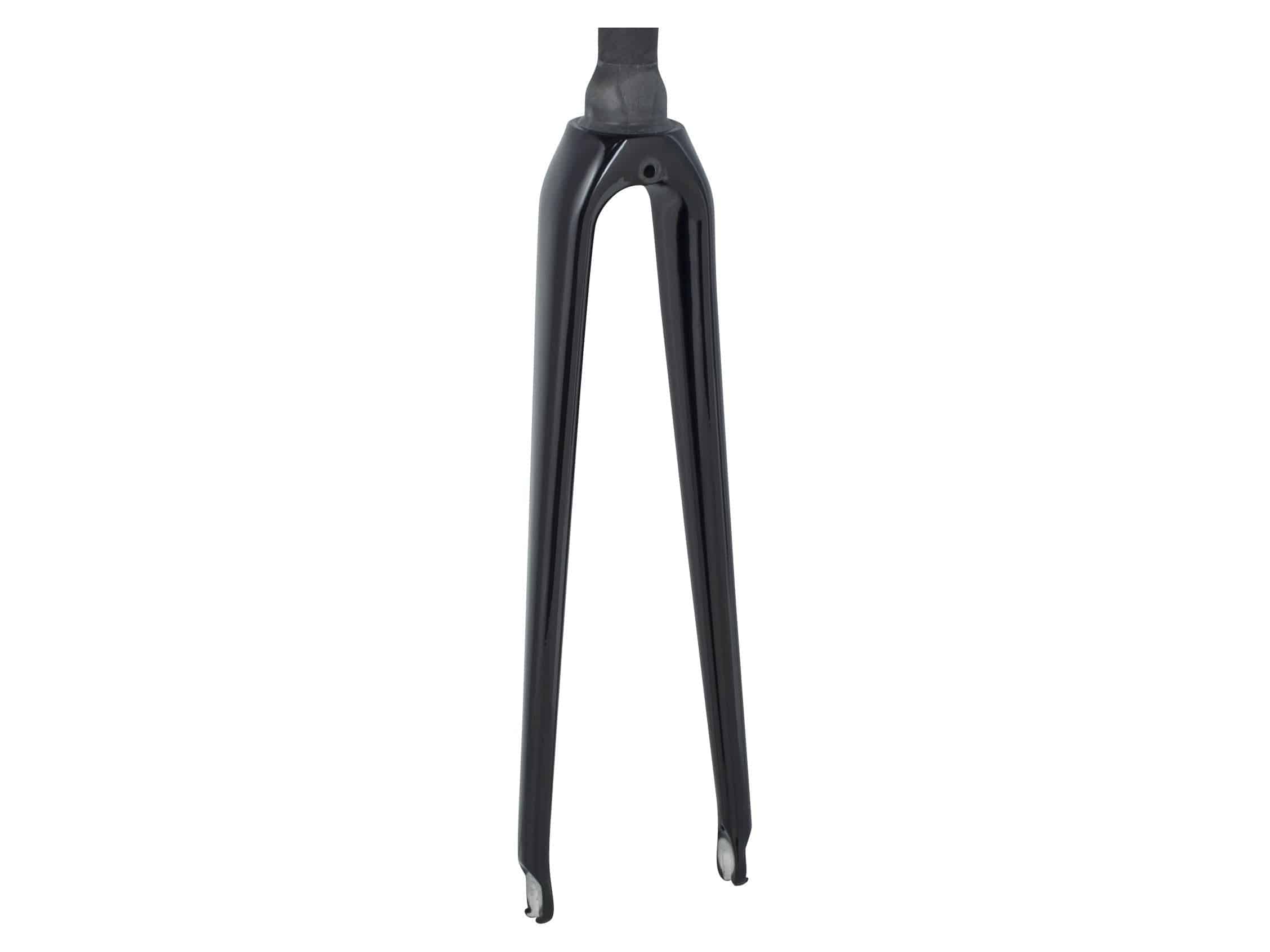 Trek Emonda SL 700C road bike forks with 40mm rake, lightweight bike components for precise steering and smooth handling
