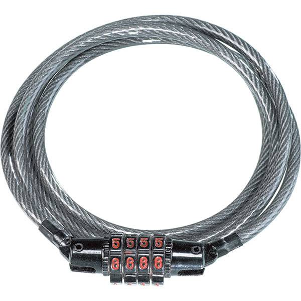 Kryptonite Keeper 512 combo cable lock for bikes, 5mm thick and 120cm long, with combination dial and sturdy cable design.