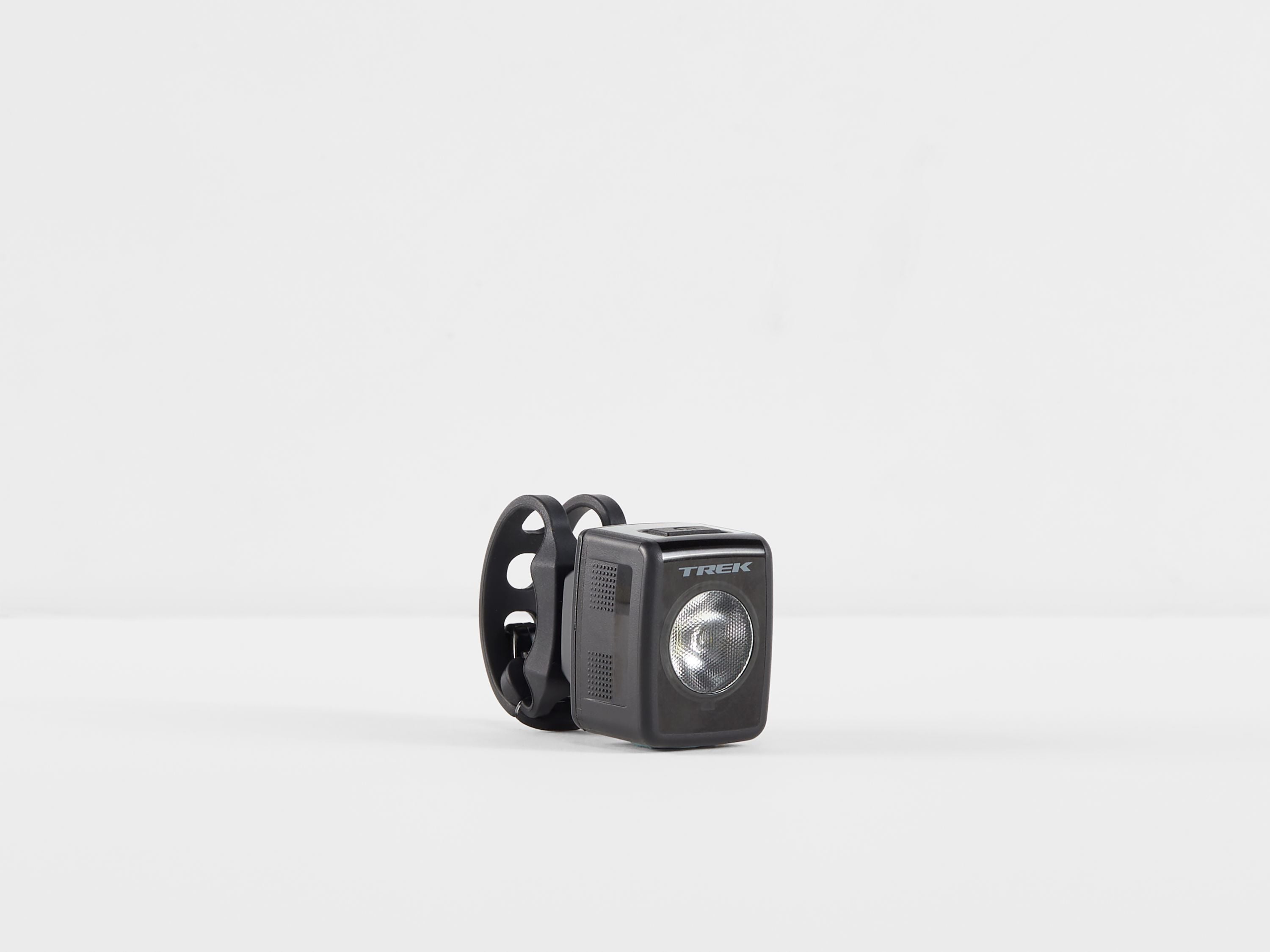 Trek Ion 200 RT front bike light in black, 200 lumens LED, quick mount, durable design, suitable for cycling safety.