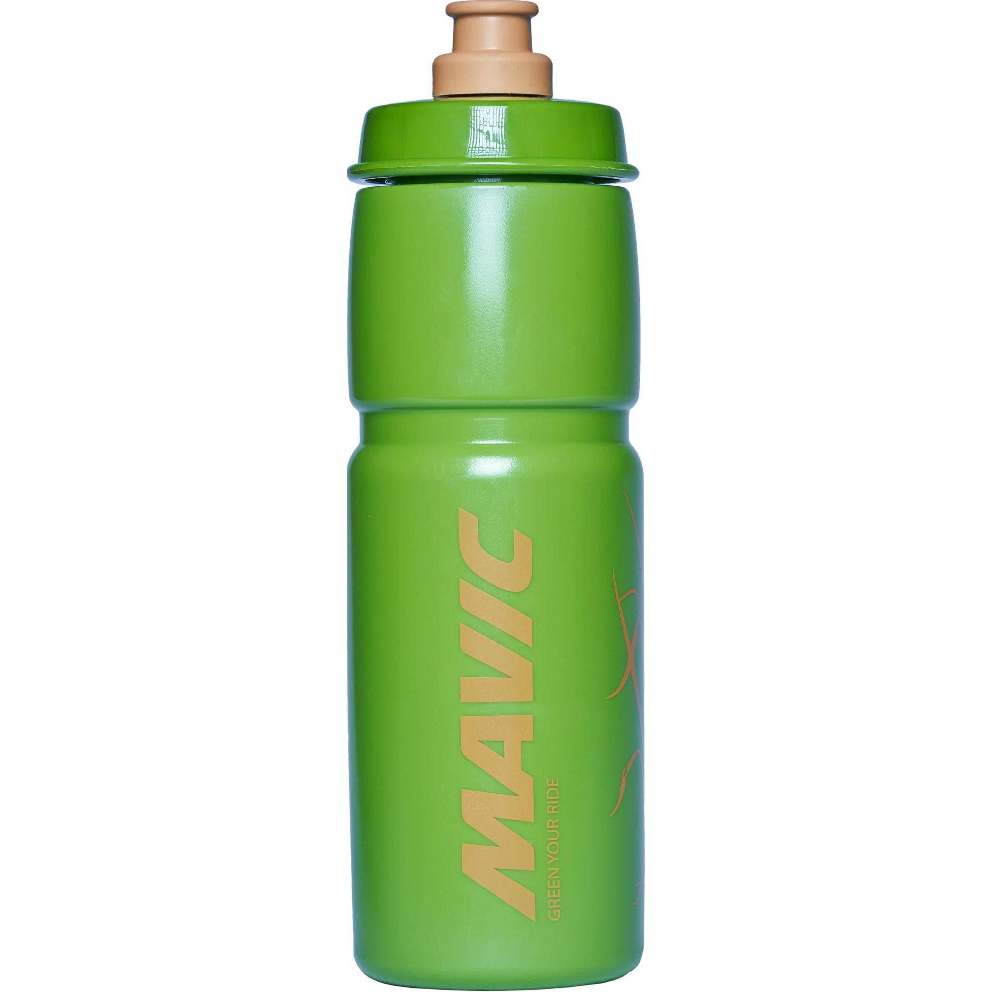 Mavic organic 750ml cycling water bottle with ergonomic design, BPA-free eco-friendly accessories for cyclists.