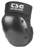 TSG All Terrain Knee Pads with adjustable straps, designed for park and street skating protection and comfort.