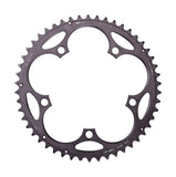 BBB RoadGear 2x9/10 speed 130BCD chainring for Shimano and SRAM double cranksets, durable bike component with bolt holes.