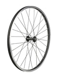 Trek Kids 24-inch bike wheels with 28 holes, durable alloy rims, compatible with rim brakes, suitable for children's bicycles.