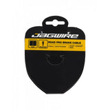 Jagwire Pro MTB brake cable made of stainless steel for SRAM and Shimano mountain bikes, showing the sleek, durable cable.
