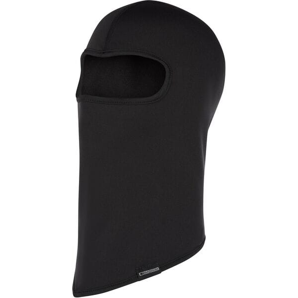 Madison Black freewheel balaclava, thermal cycling head and neck cover with moisture-wicking fabric, designed for outdoor sports.