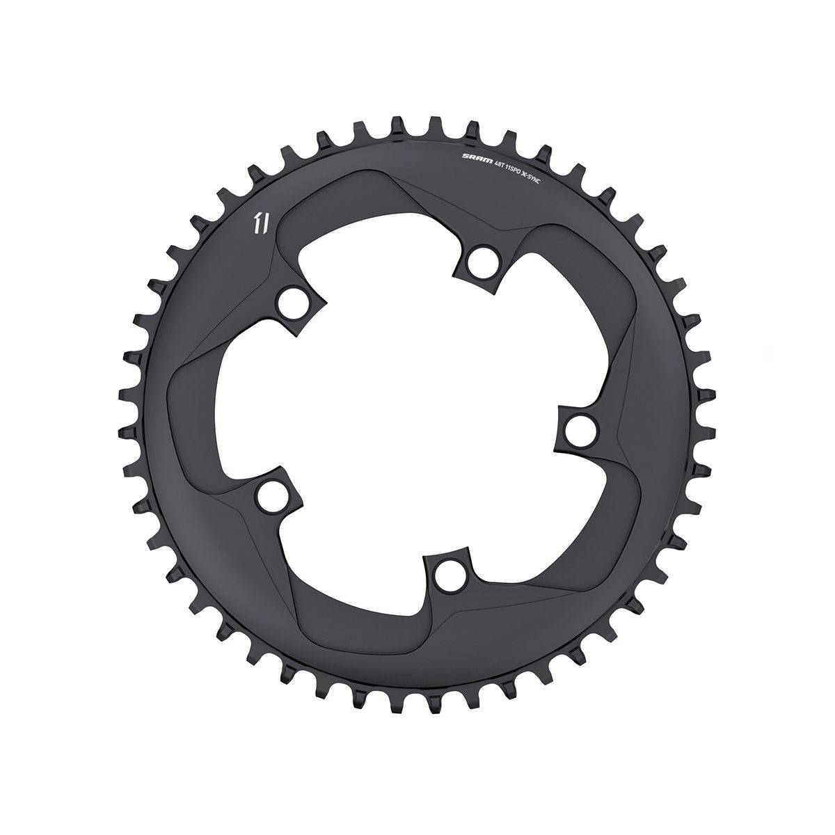 SRAM Chain Ring X-Sync 11 Speed 110 BB30 or GXP: BLACK 11SPD 48T | Swinnerton Cycles