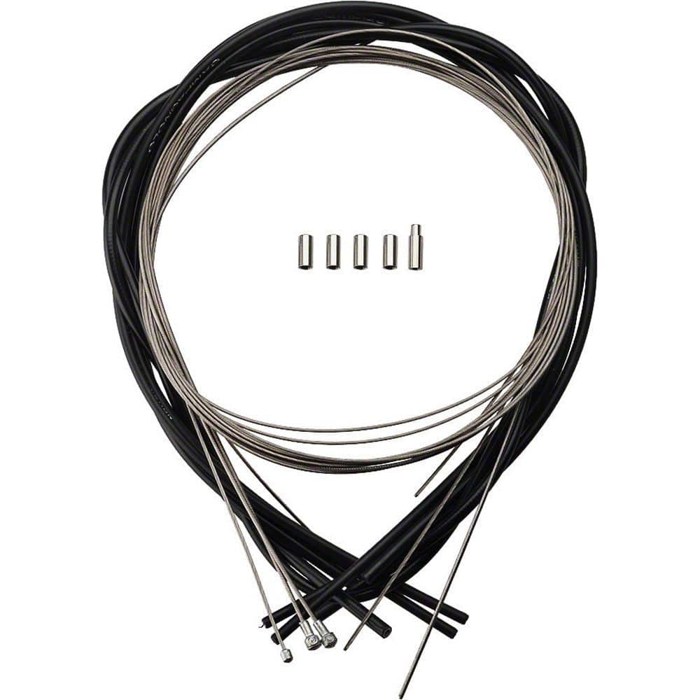 Campagnolo Ultra Power-Shift Cableset in black for 10 and 11-speed bike shifting components.
