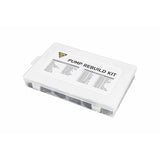 Topeak Pump Rebuild Kit in white for replacement parts of Topeak hand pumps, includes essential accessories and components.