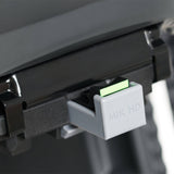 Urban Iki TA-KE MIK HD rear child bike seat with MIK HD system and Click & Go attachment, shown mounted on a bicycle.