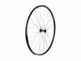 Bontrager Connection 700C MTB wheel with double-wall rim and Schrader valve, designed for mountain biking components.