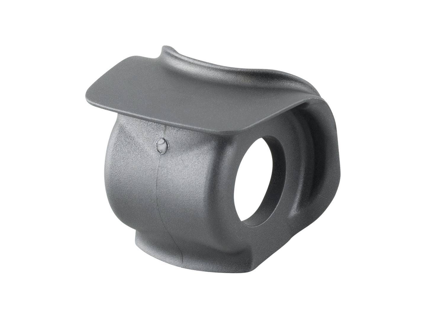 Trek Checkpoint SL IsoSpeed black seat tube grommet for bike frame component, close-up view of the component on a bicycle.