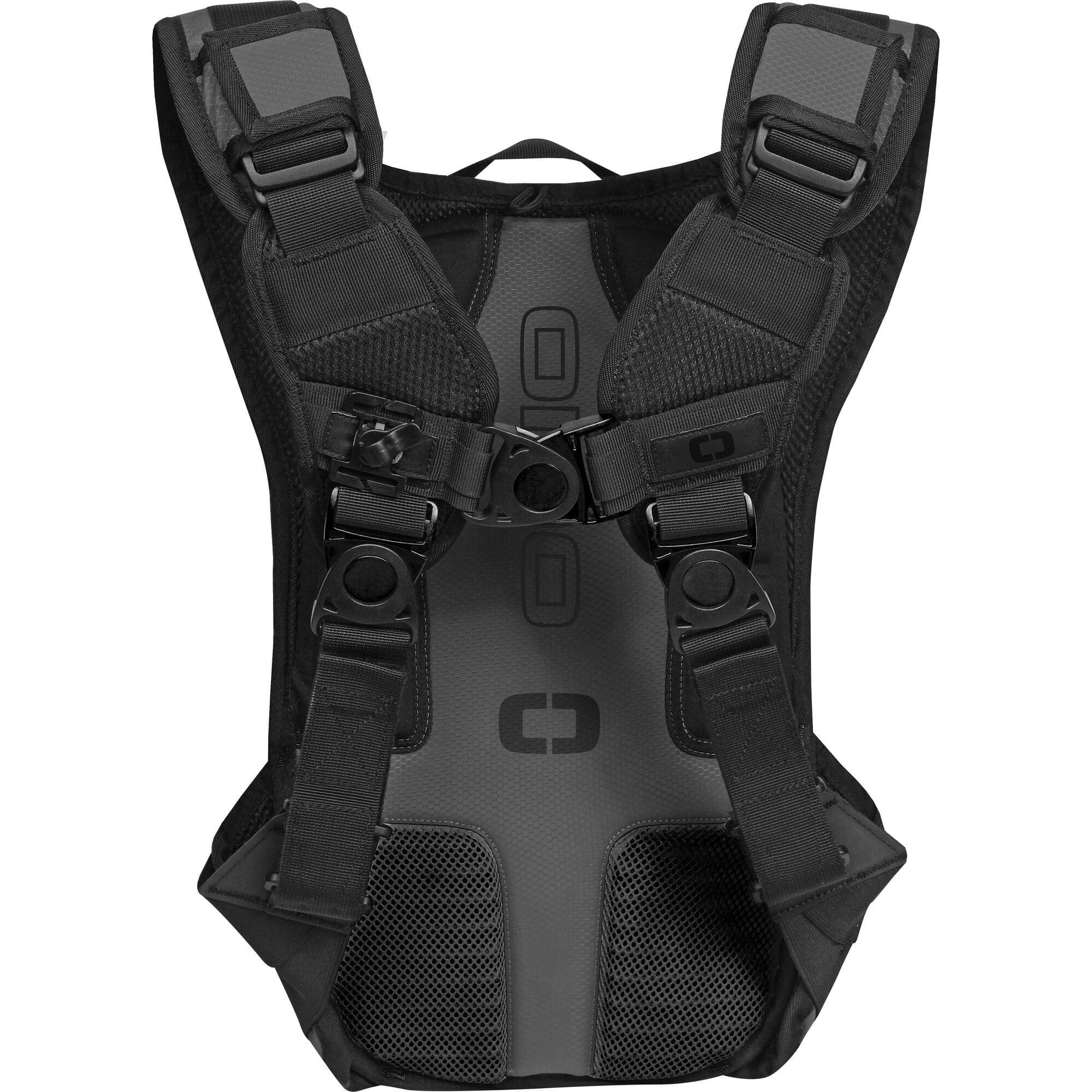 OGIO BAJA 2L Hydration Pack with insulated cooler and expandable storage, designed for outdoor activities and travel.