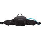 OGIO Ripper 1.5L hydration pack in black with insulated cooler fabric and multiple pockets, designed for outdoor hydration accessories.