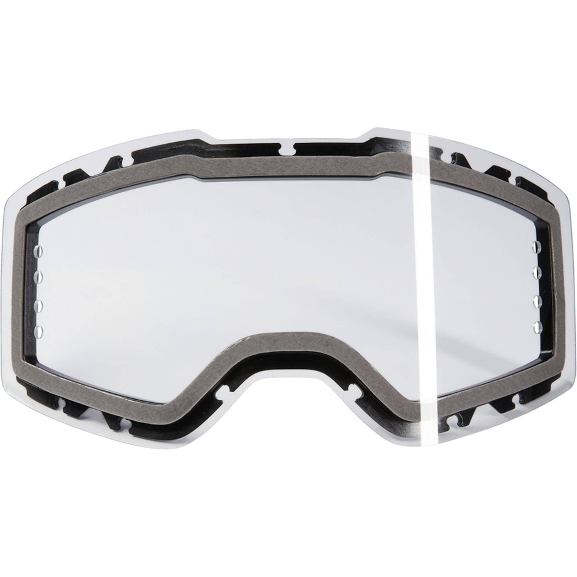 Clear replacement lens for Oneal B-33 Roll Off Goggles with anti-fog and UV protection, designed for motocross or off-road riding.