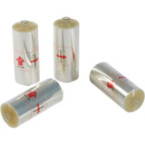 Four-piece Oneal B-33 Goggle Roll Off Film Replacement Set with UV protection, designed for motocross goggles.