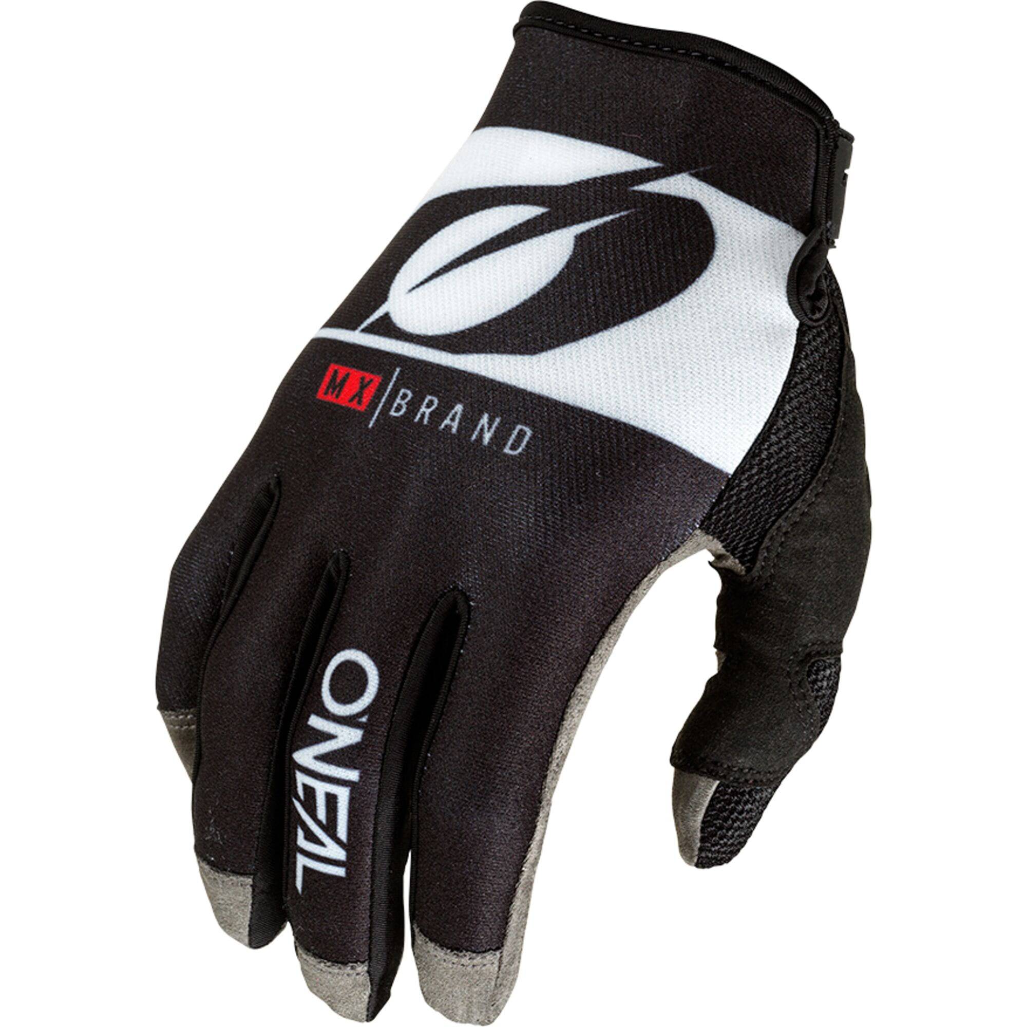 Oneal MAYHEM men's motocross gloves featuring breathable fabric and flexible design for riding comfort and protection.