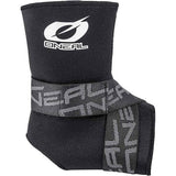 Oneal ankle stabilizer with adjustable compression straps providing support and stability for ankle injuries or strain.