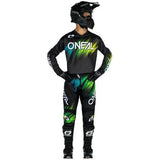 Oneal ELEMENT Voltage V24 motorsports pants with adjustable fit and reinforced protection, designed for motorcycle riding.